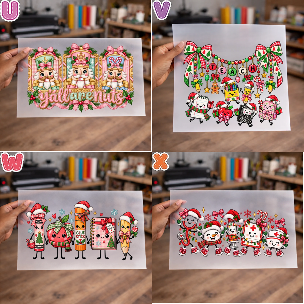 Christmas DTF Transfers sheet for Shirts, sweaters and more – NO BUNDLE