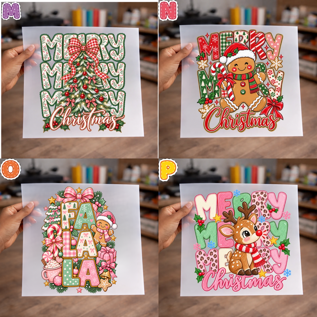 Christmas DTF Transfers sheet for Shirts, sweaters and more – NO BUNDLE