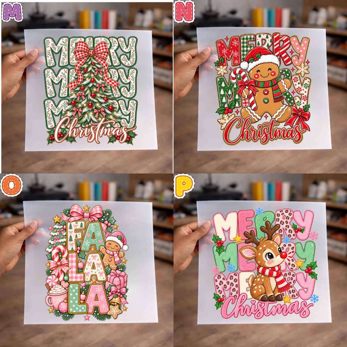 Christmas DTF Transfers sheet for Shirts, sweaters and more – NO BUNDLE