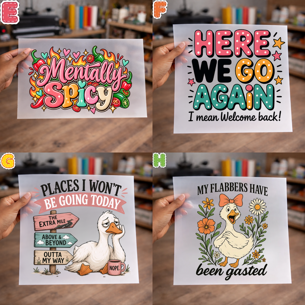 Snarky DTF Transfers for Shirts, sweaters, totes & more – NO BUNDLE