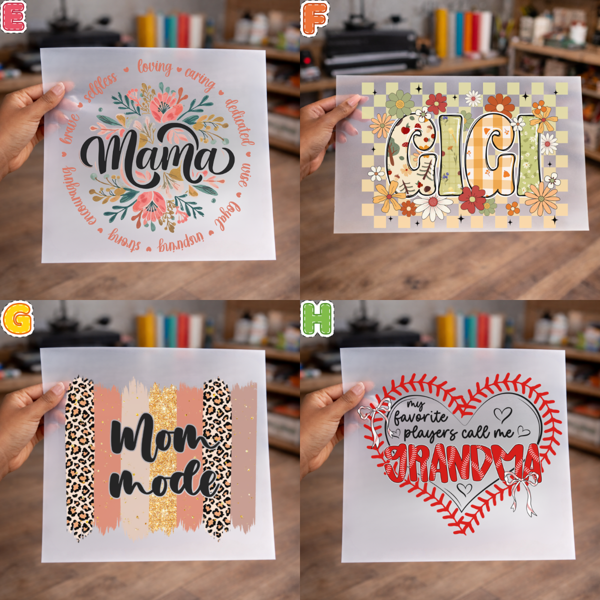 Mama DTF Transfers for Shirts, sweaters, totes & more – NO BUNDLE