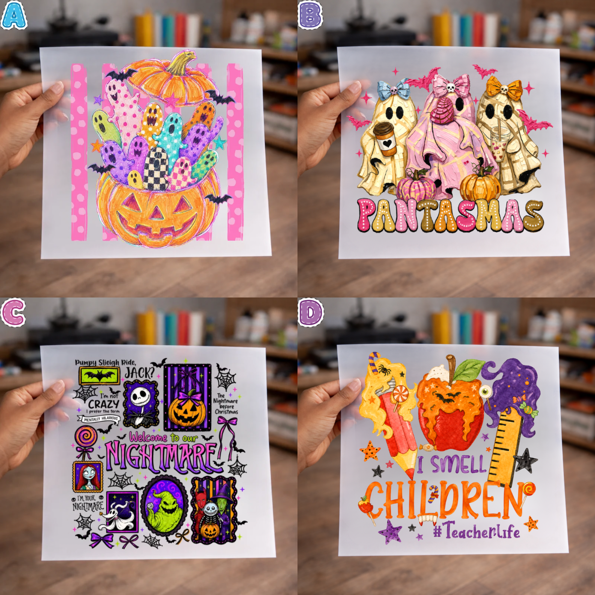 Halloween DTF Transfers for Shirts, sweater, totes, etc –  NO BUNDLE