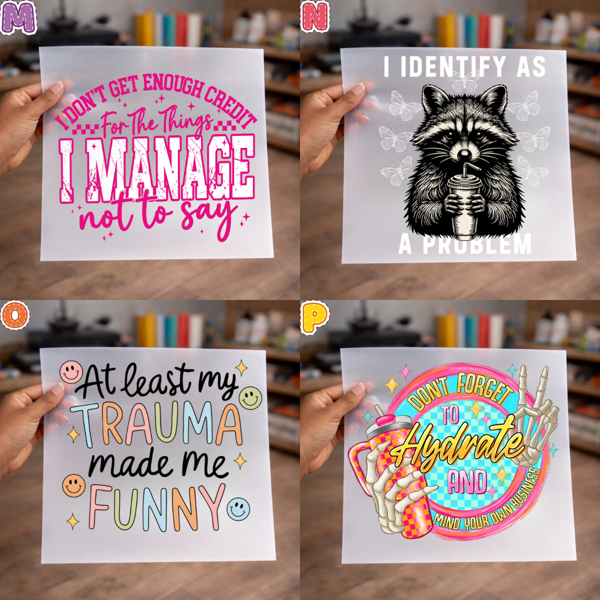 Snarky DTF Transfers for Shirts, sweaters, totes & more – NO BUNDLE