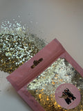 Champagne wishes glitter