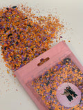 Spooky Season Sparkle – Orange, Purple & Black Halloween Chunky Glitter Mix