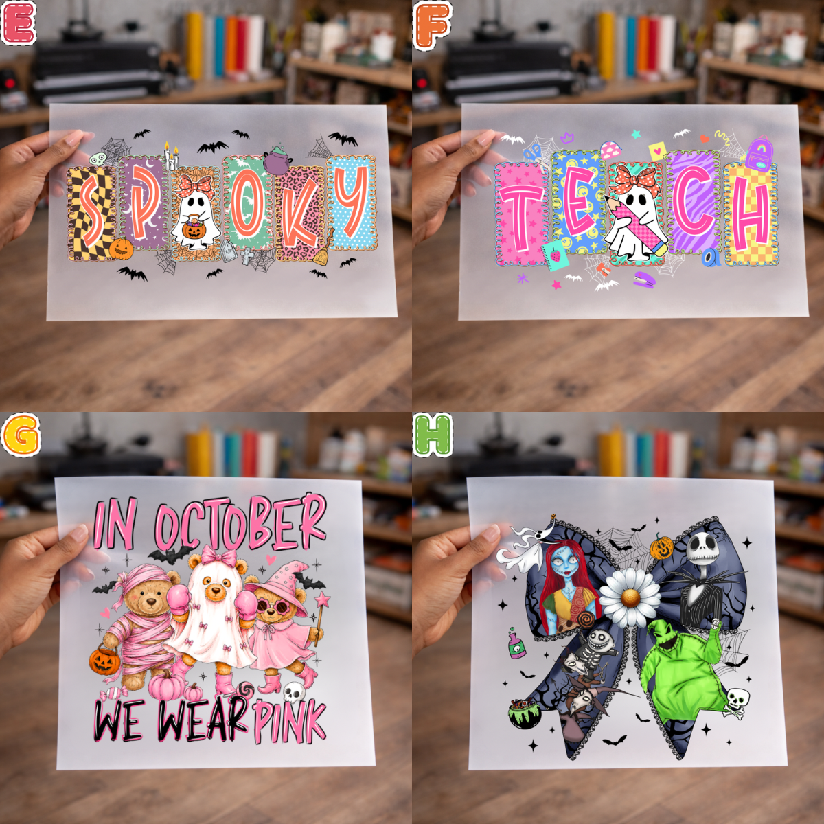 Halloween DTF Transfers for Shirts, sweater, totes, etc –  NO BUNDLE