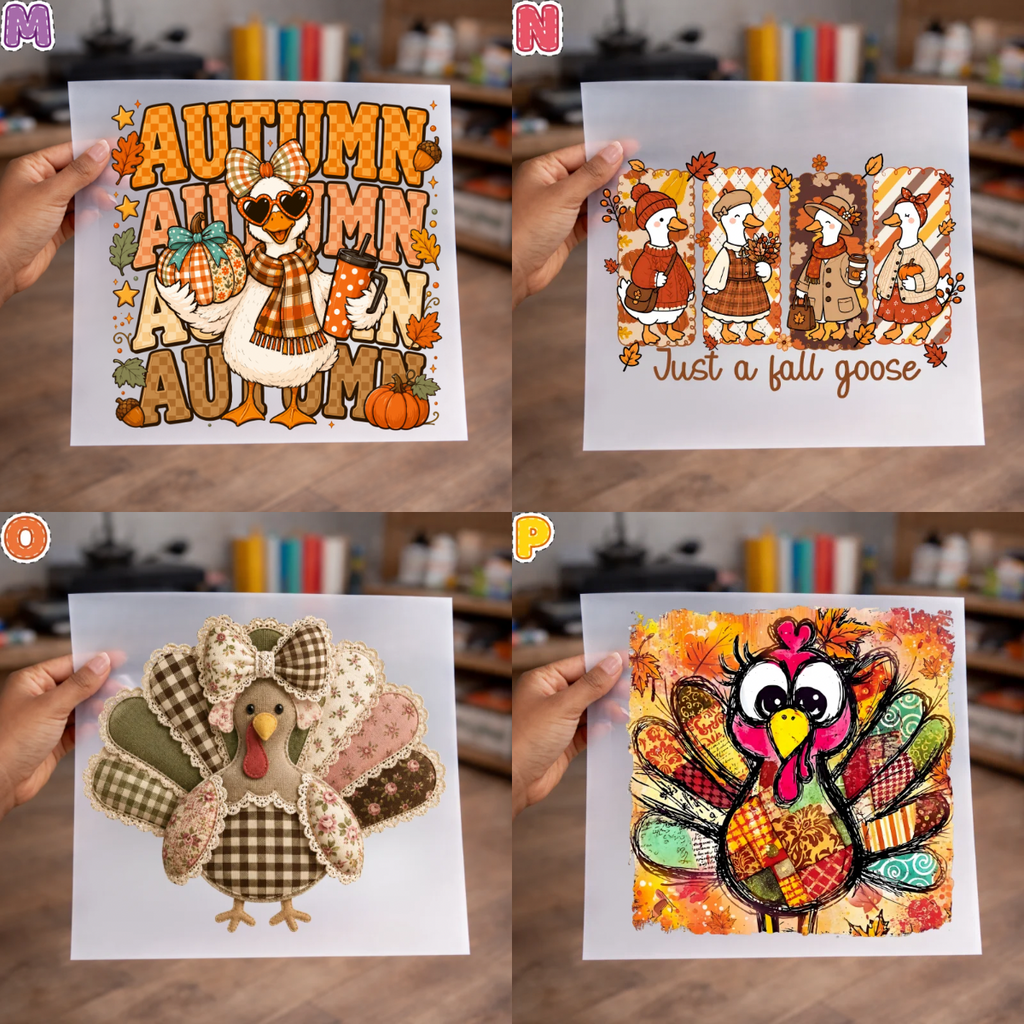 Fall & Thanksgiving DTF Transfers for Shirts, sweaters, totes & more – NO BUNDLE