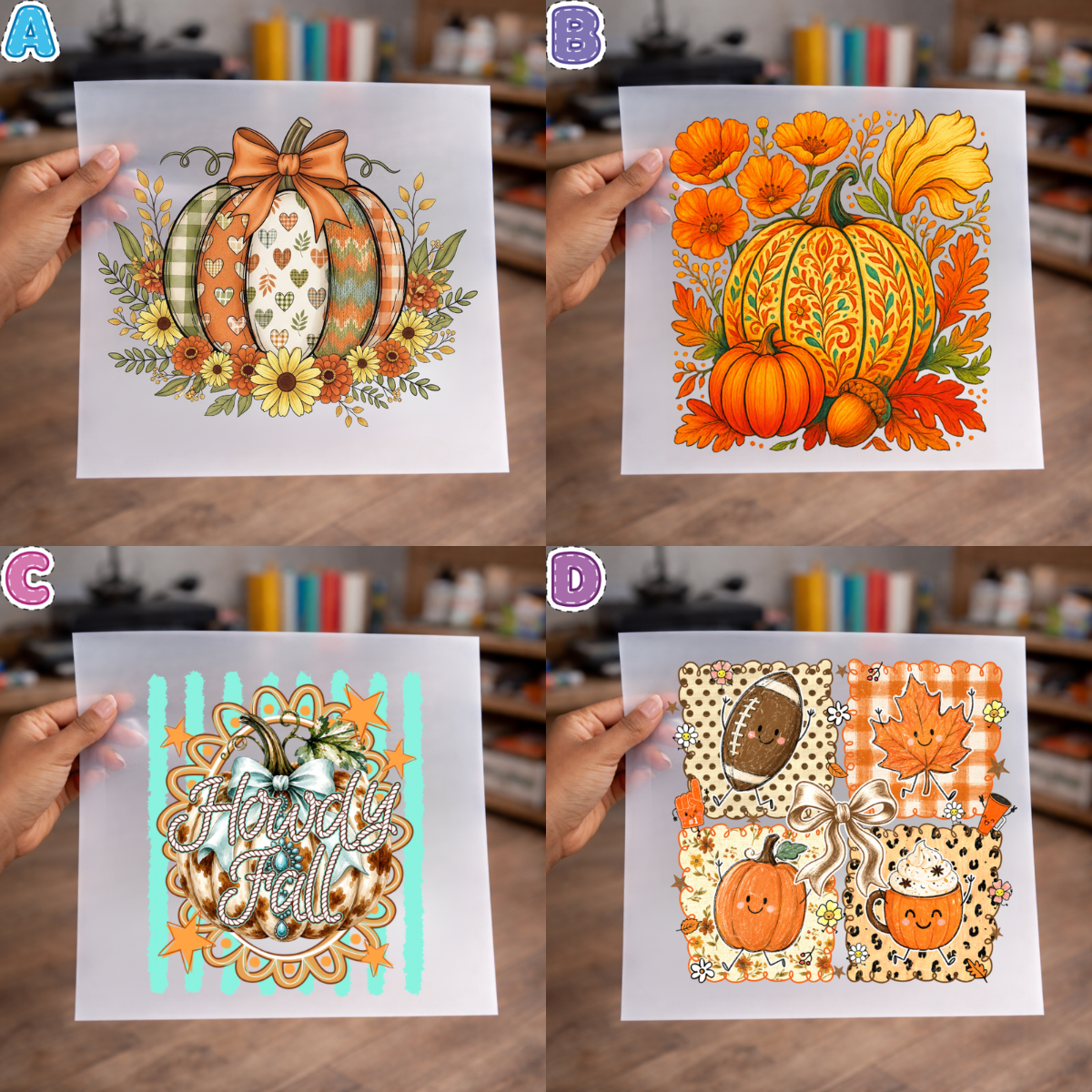 Fall & Thanksgiving DTF Transfers for Shirts, sweaters, totes & more – NO BUNDLE
