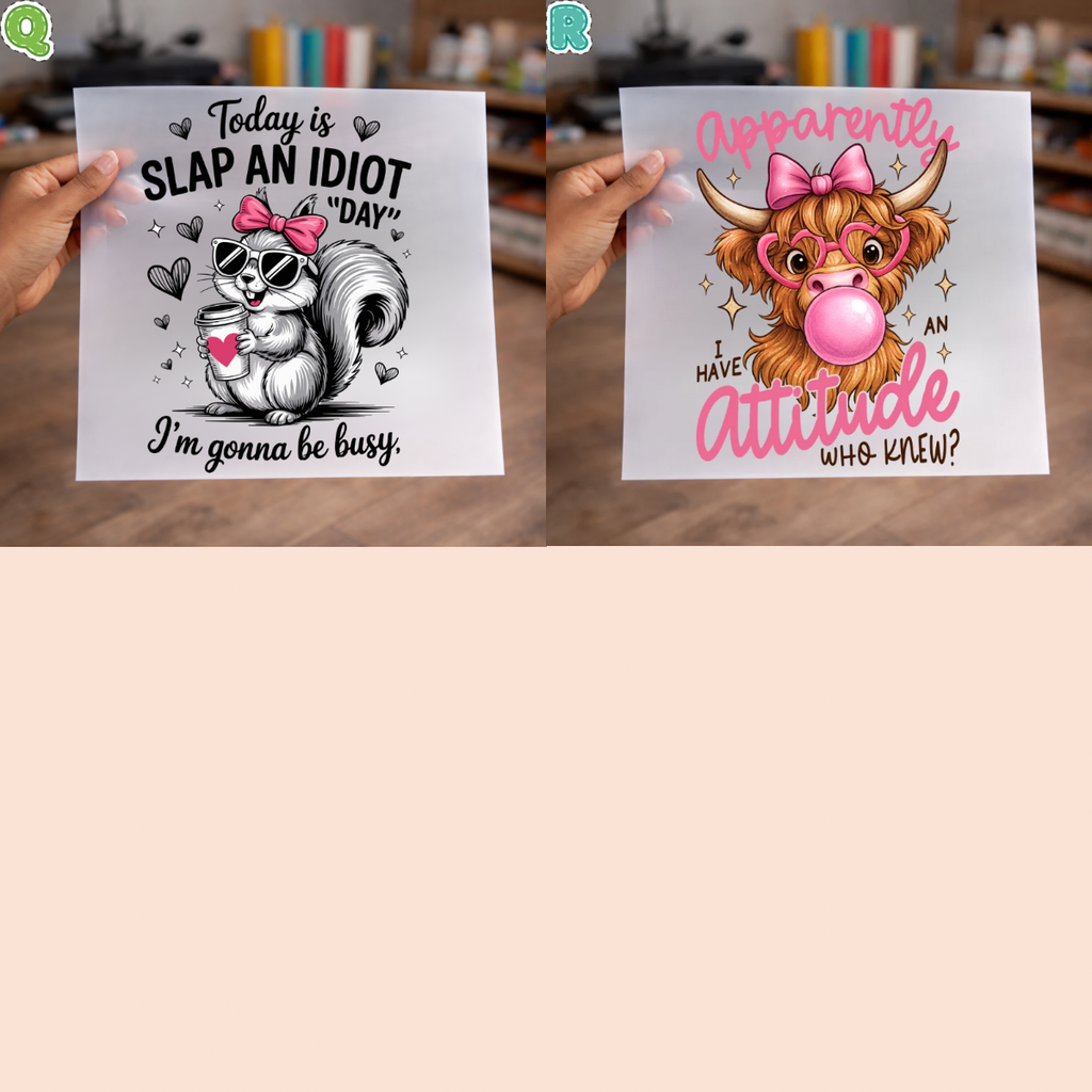 Snarky DTF Transfers for Shirts, sweaters, totes & more – NO BUNDLE