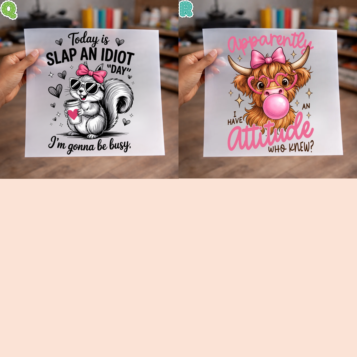Snarky DTF Transfers for Shirts, sweaters, totes & more – NO BUNDLE
