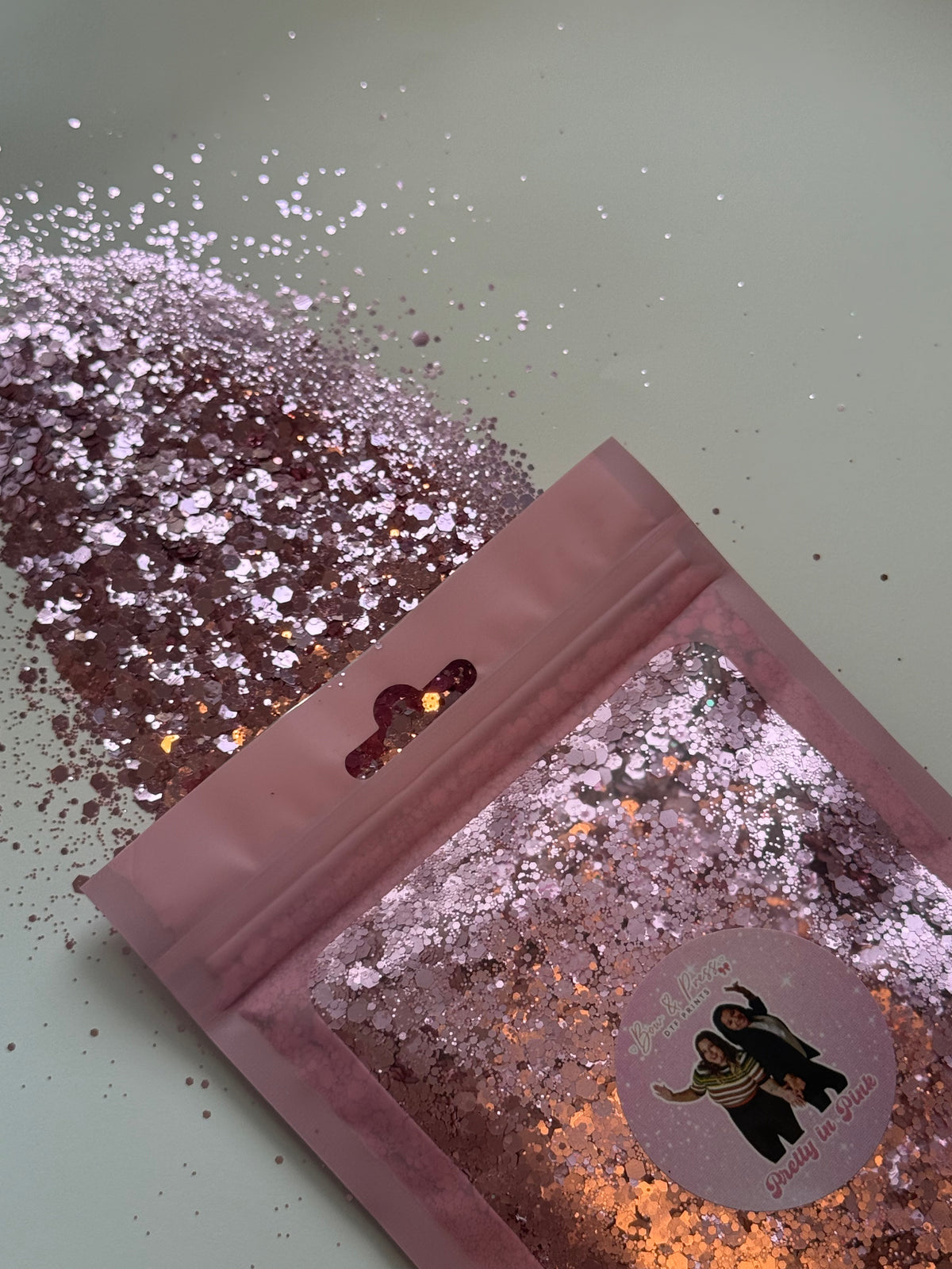 Pretty in pink glitter