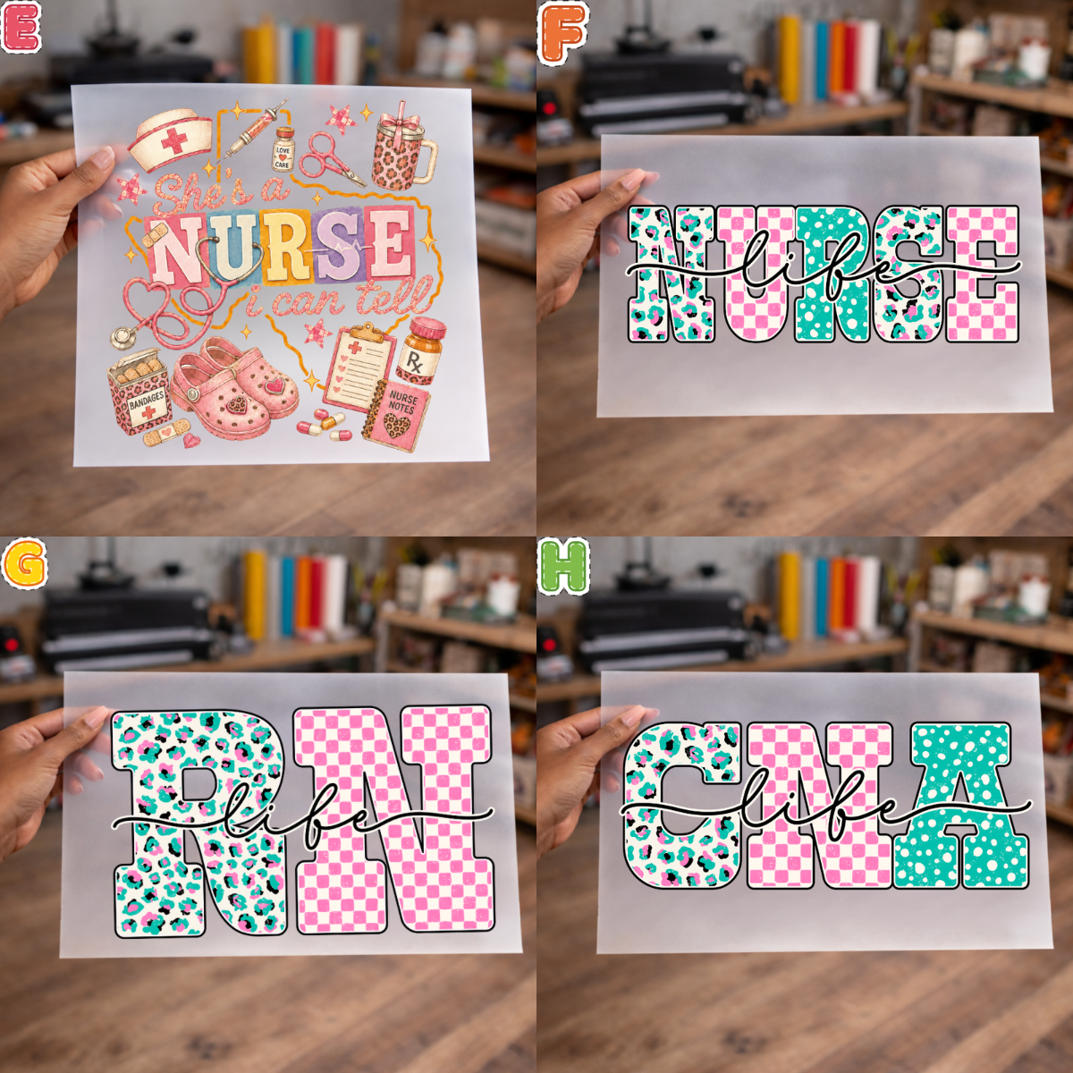 Nurse DTF Transfers for Shirts, sweaters, totes & more  – NO BUNDDLE