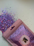 Disco lavender glitter