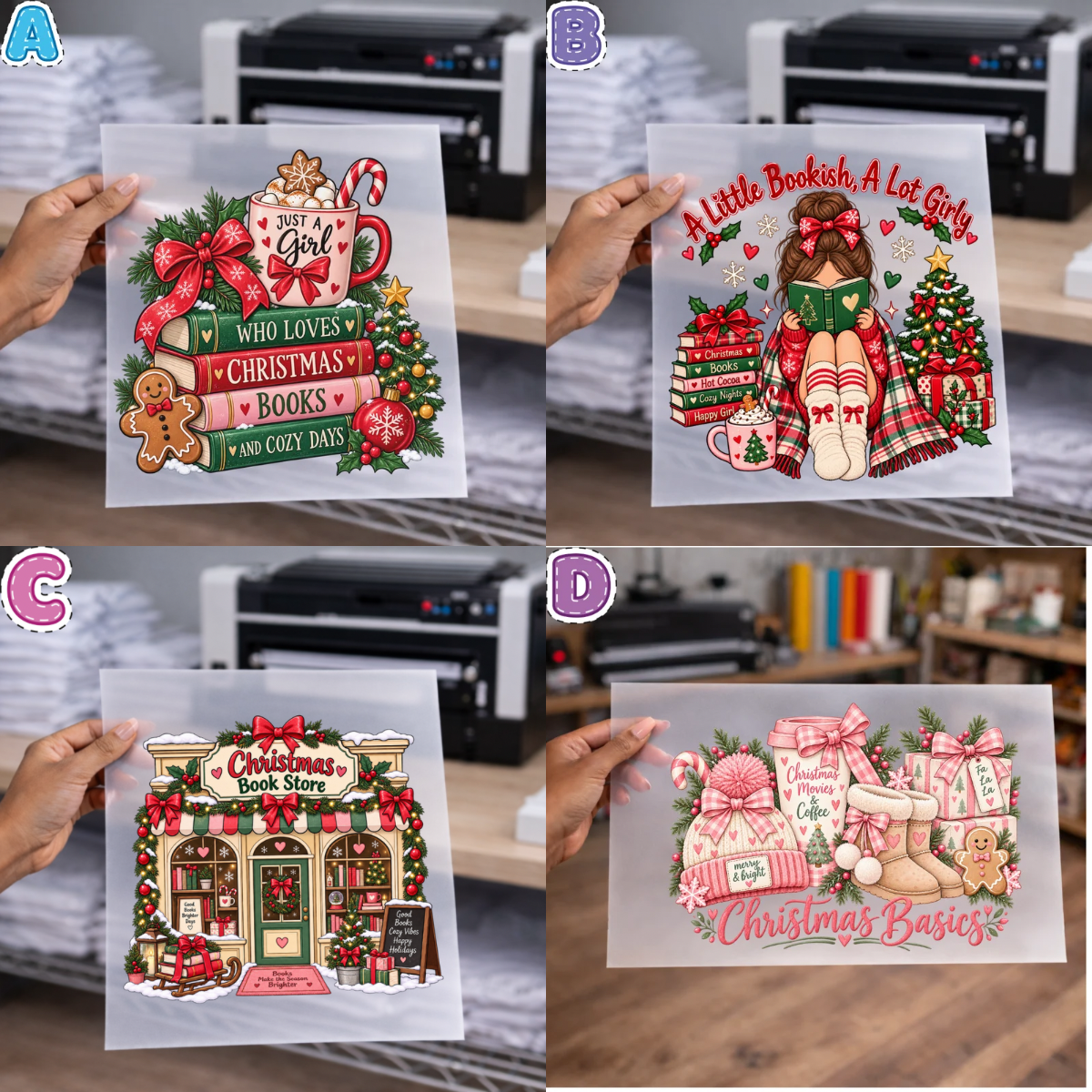 Christmas DTF Transfers sheet for Shirts, sweaters and more – NO BUNDLE