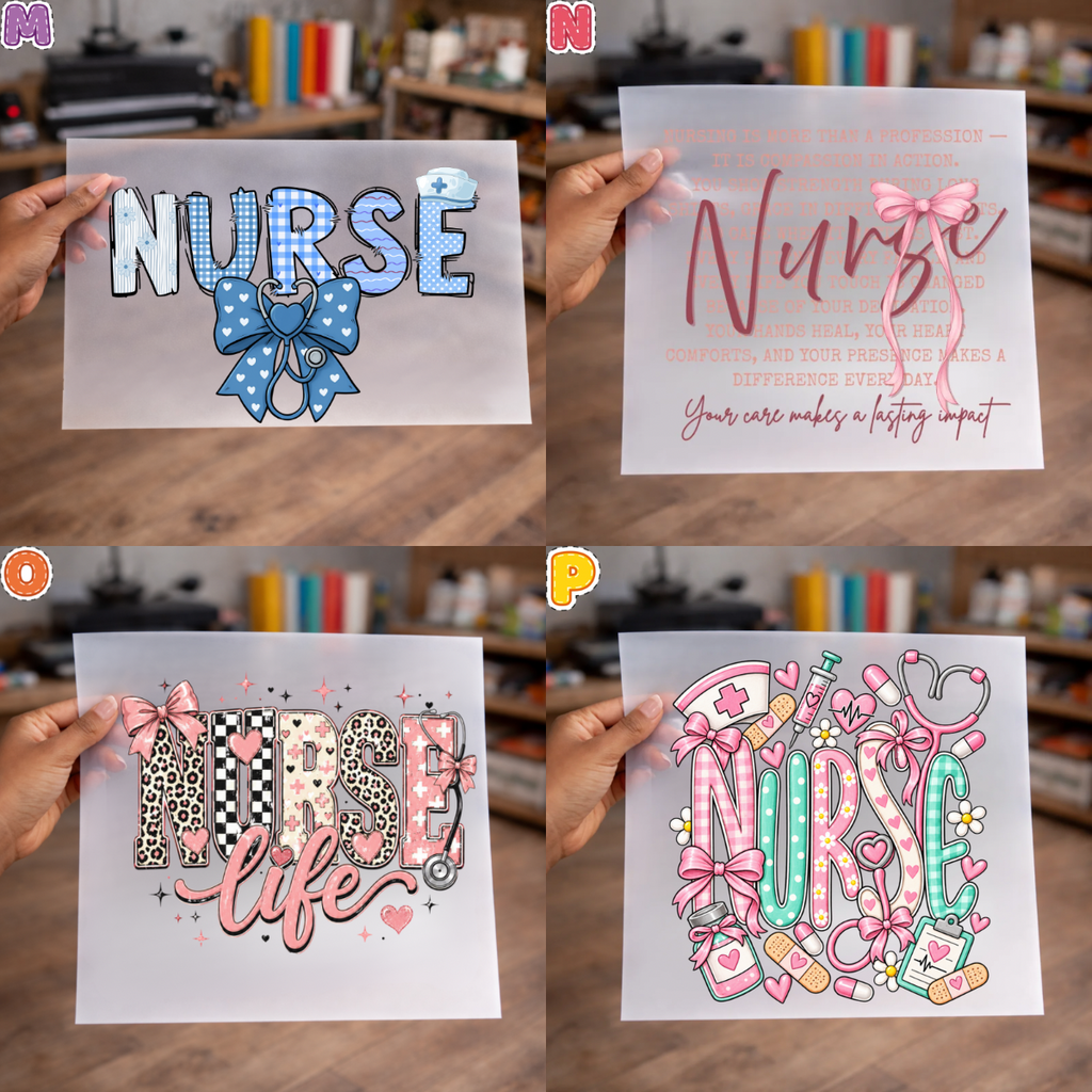 Nurse DTF Transfers for Shirts, sweaters, totes & more  – NO BUNDDLE