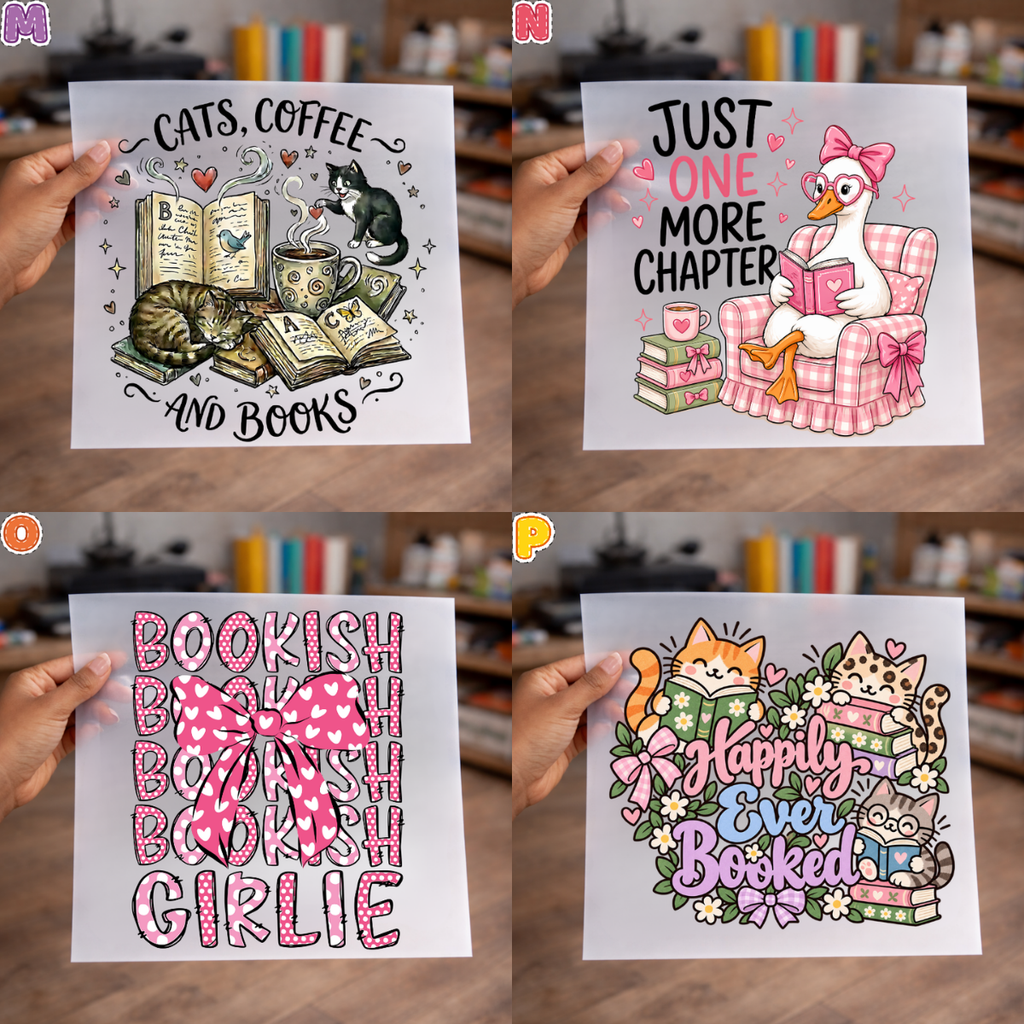 Bookish DTF Transfers for Shirts, sweaters, totes & more – NO BUNDLE