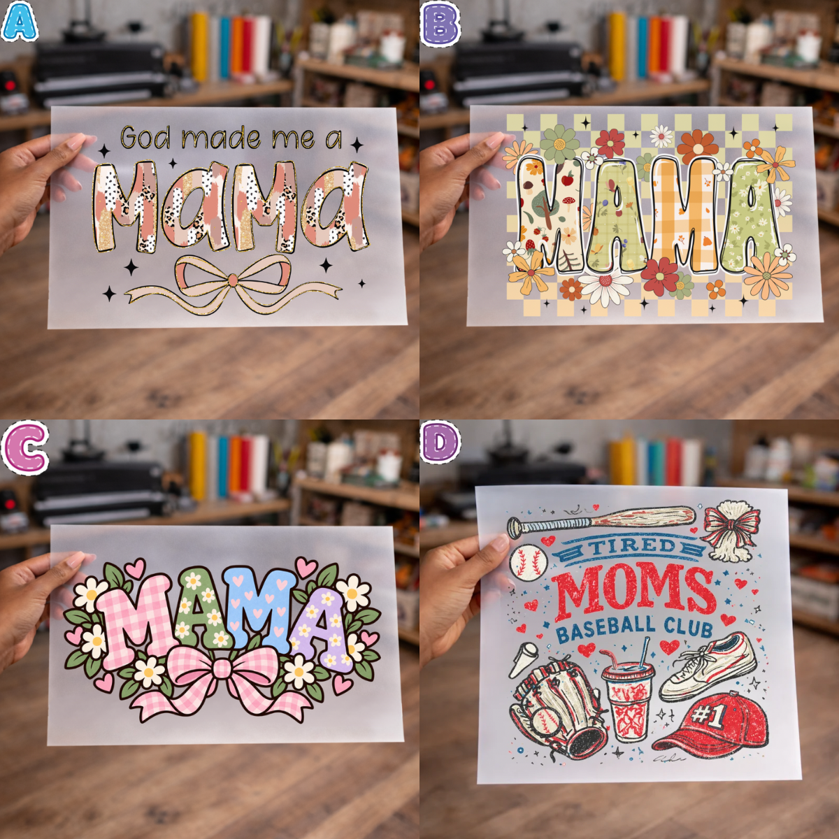 Mama DTF Transfers for Shirts, sweaters, totes & more – NO BUNDLE
